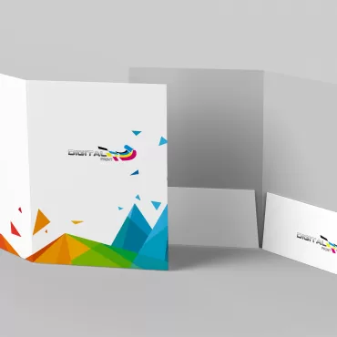 carpeta institucional Carpeta institucional con logo de empresa impresa en alta calidad